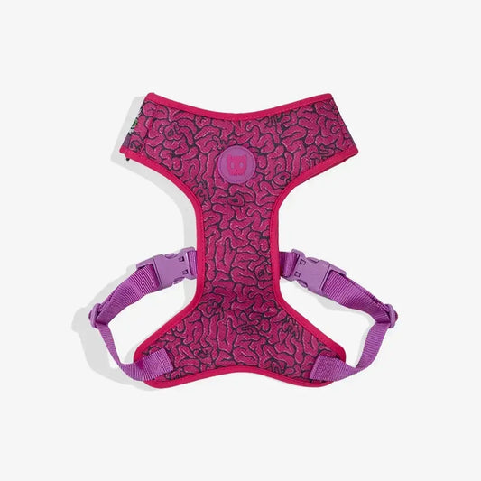 Zee.Dog Lords of Zee.Town Adjustable Air Mesh Harness for Dogs - Brain