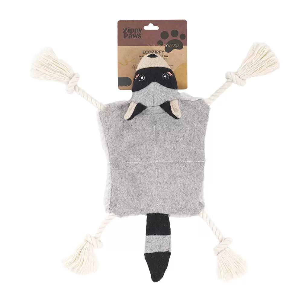 ZippyPaws ecoZippy Knotty Crawler – Raccoon