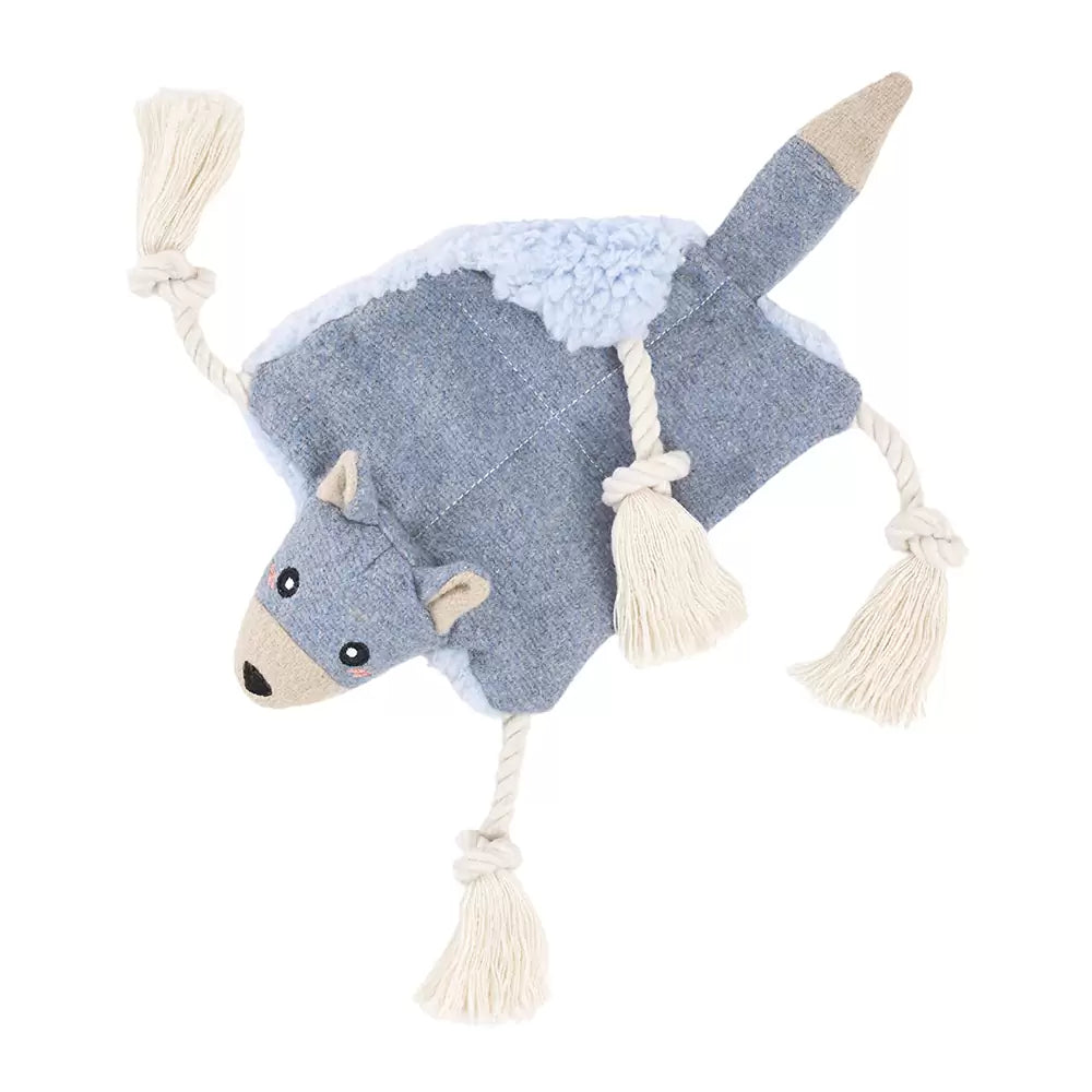 ZippyPaws ecoZippy Knotty Crawler – Wolf
