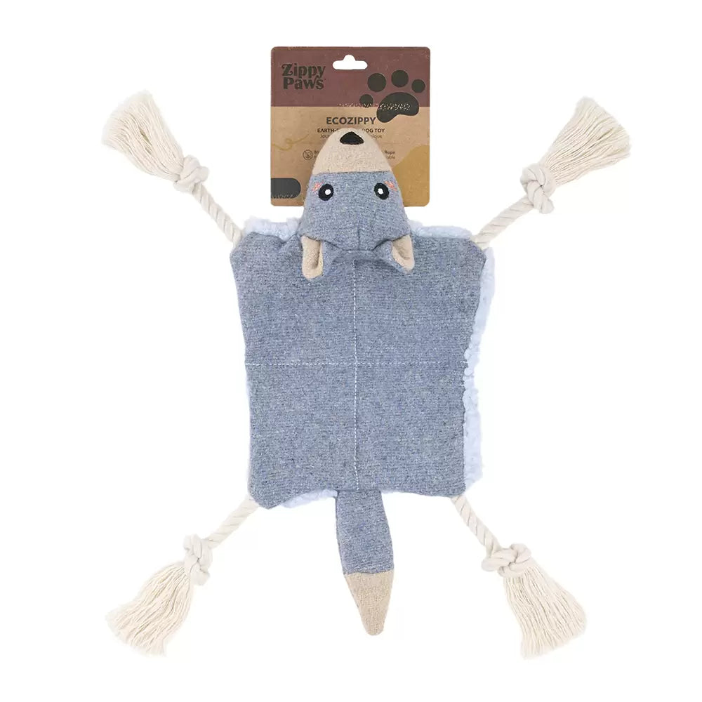 ZippyPaws ecoZippy Knotty Crawler – Wolf