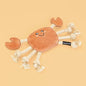 ZippyPaws ecoZippy Suede and Rope Buddies – Crab