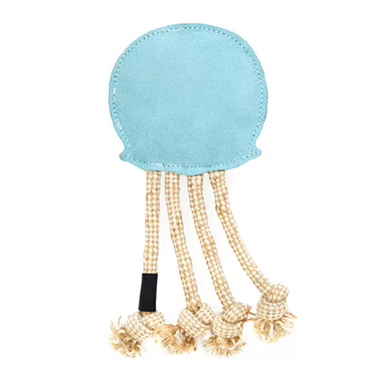 ZippyPaws ecoZippy Suede and Rope Buddies – Jellyfish
