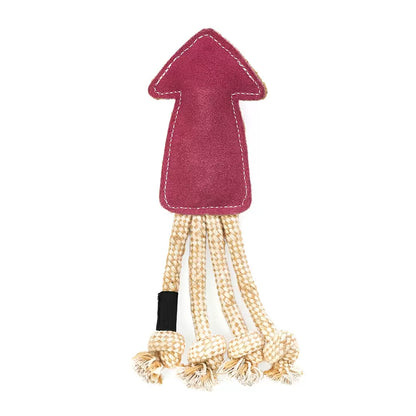 ZippyPaws ecoZippy Suede and Rope Buddies – Squid