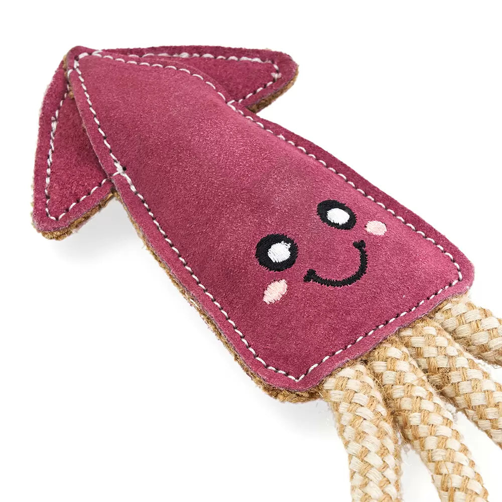 ZippyPaws ecoZippy Suede and Rope Buddies – Squid