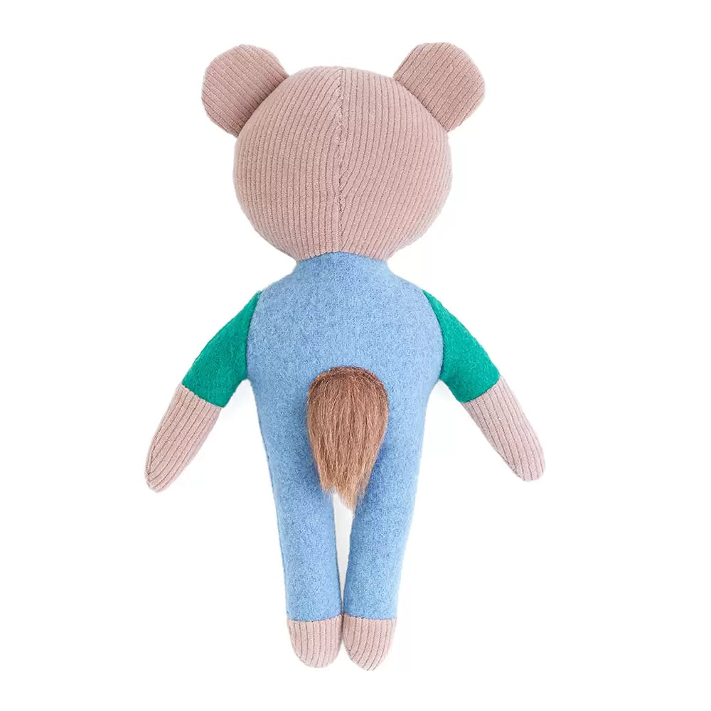 ZippyPaw ecoZippy Felt Friends Dog Toy - Benjamin Bear