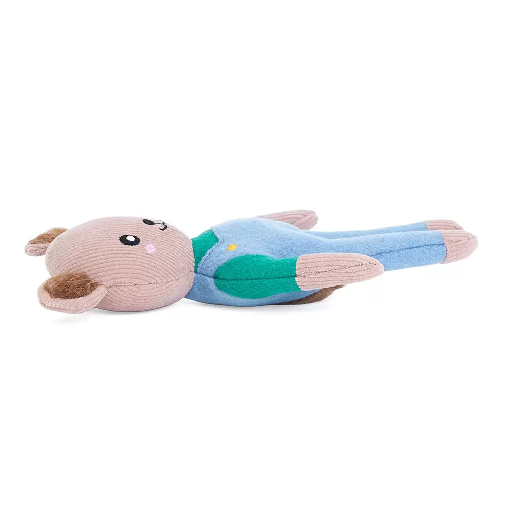 ZippyPaw ecoZippy Felt Friends Dog Toy - Benjamin Bear