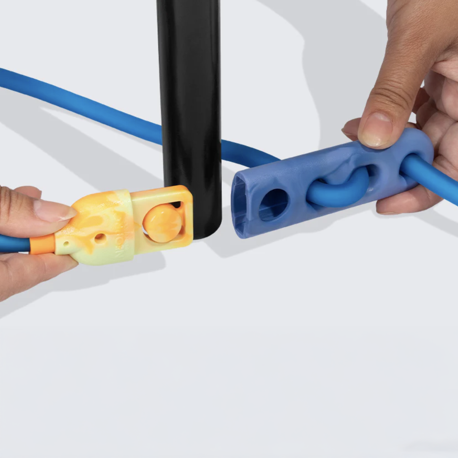 ezee lock tethering lead to chair leg against a white background