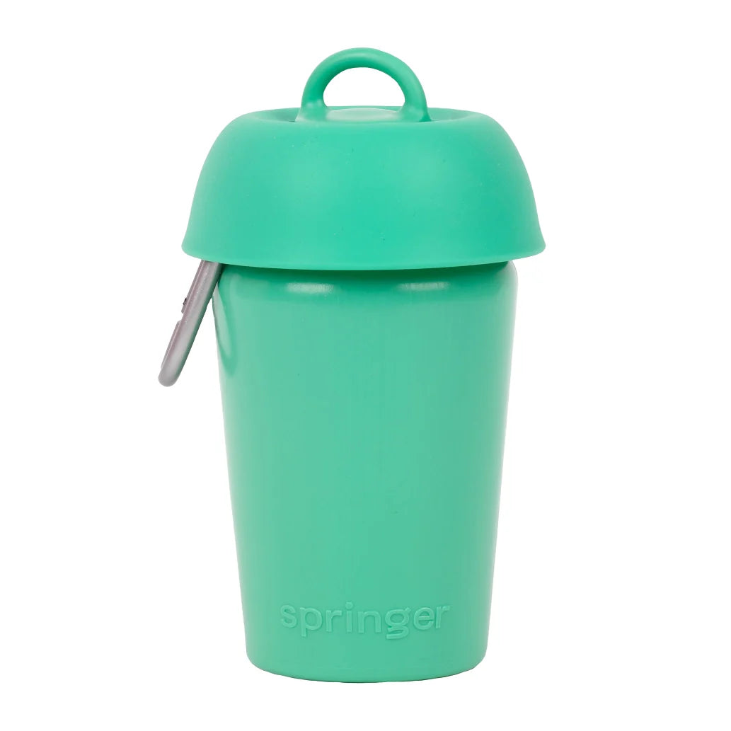 Springland Travel Water Bowl Flip Top Water Bottle for Dogs