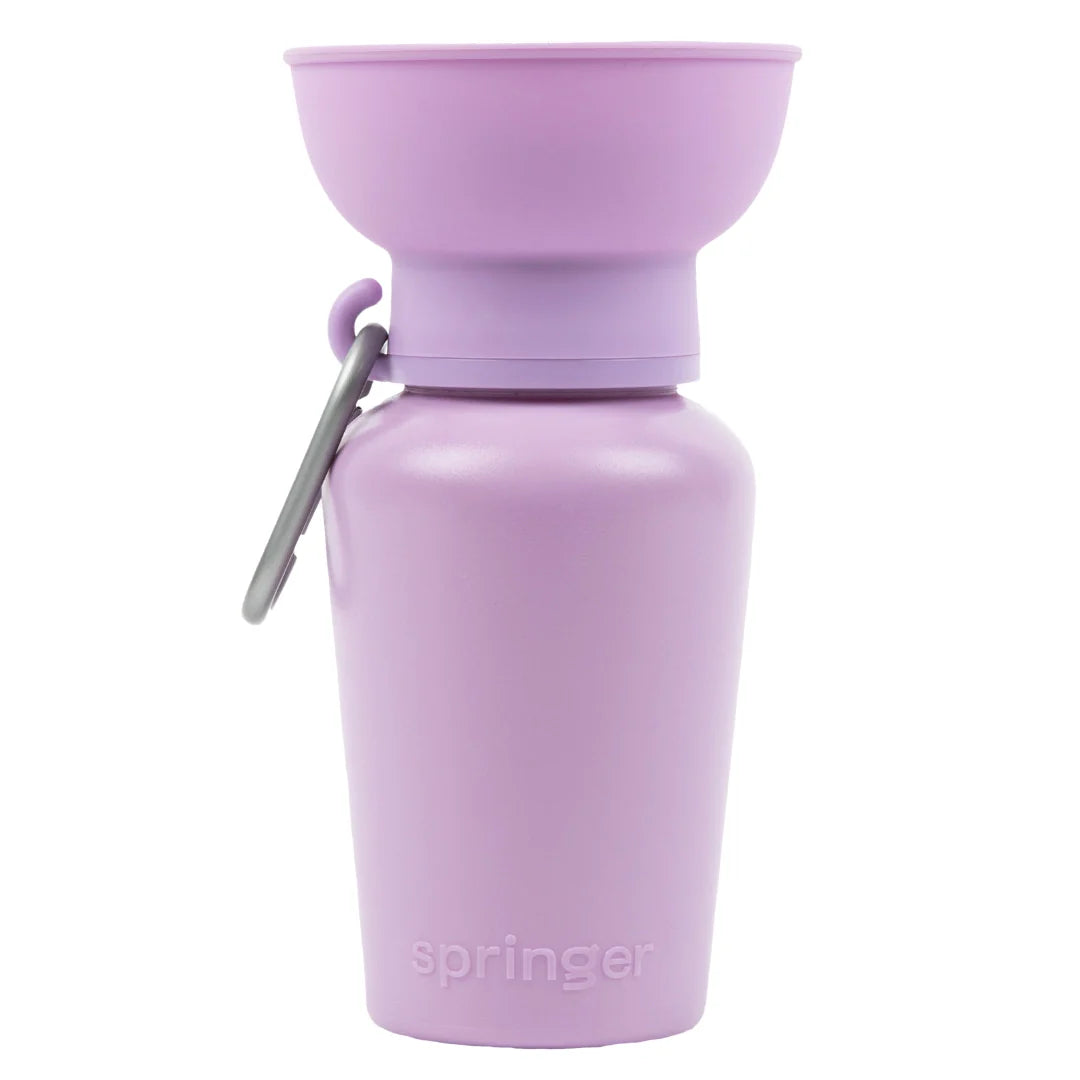 Springland Travel Water Bowl Flip Top Water Bottle for Dogs