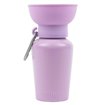 Springland Travel Water Bowl Flip Top Water Bottle for Dogs
