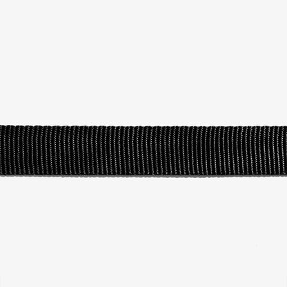 Black material on a white background