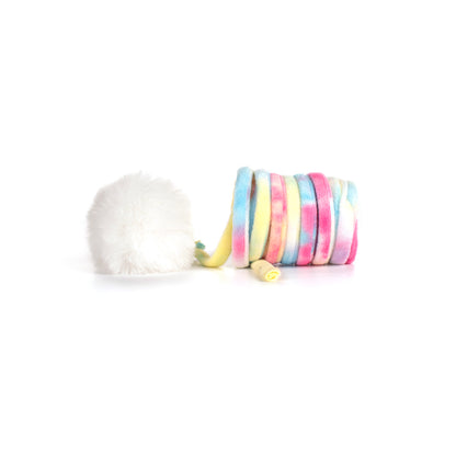 Fuzz Rainbow Spring Rabbit Cat Toy