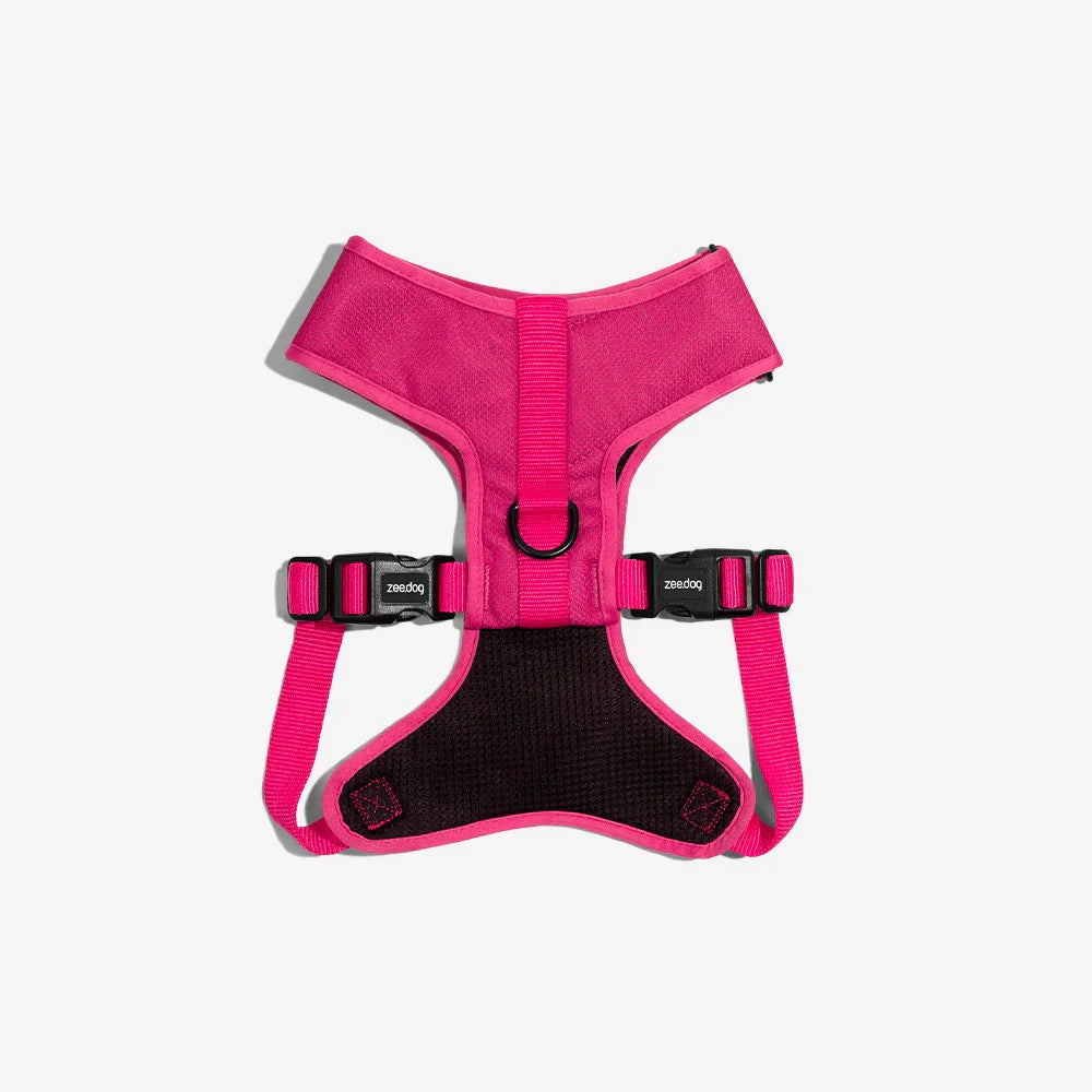 Zee.Dog Adjustable Air Mesh Harness for Dogs - Pink LED