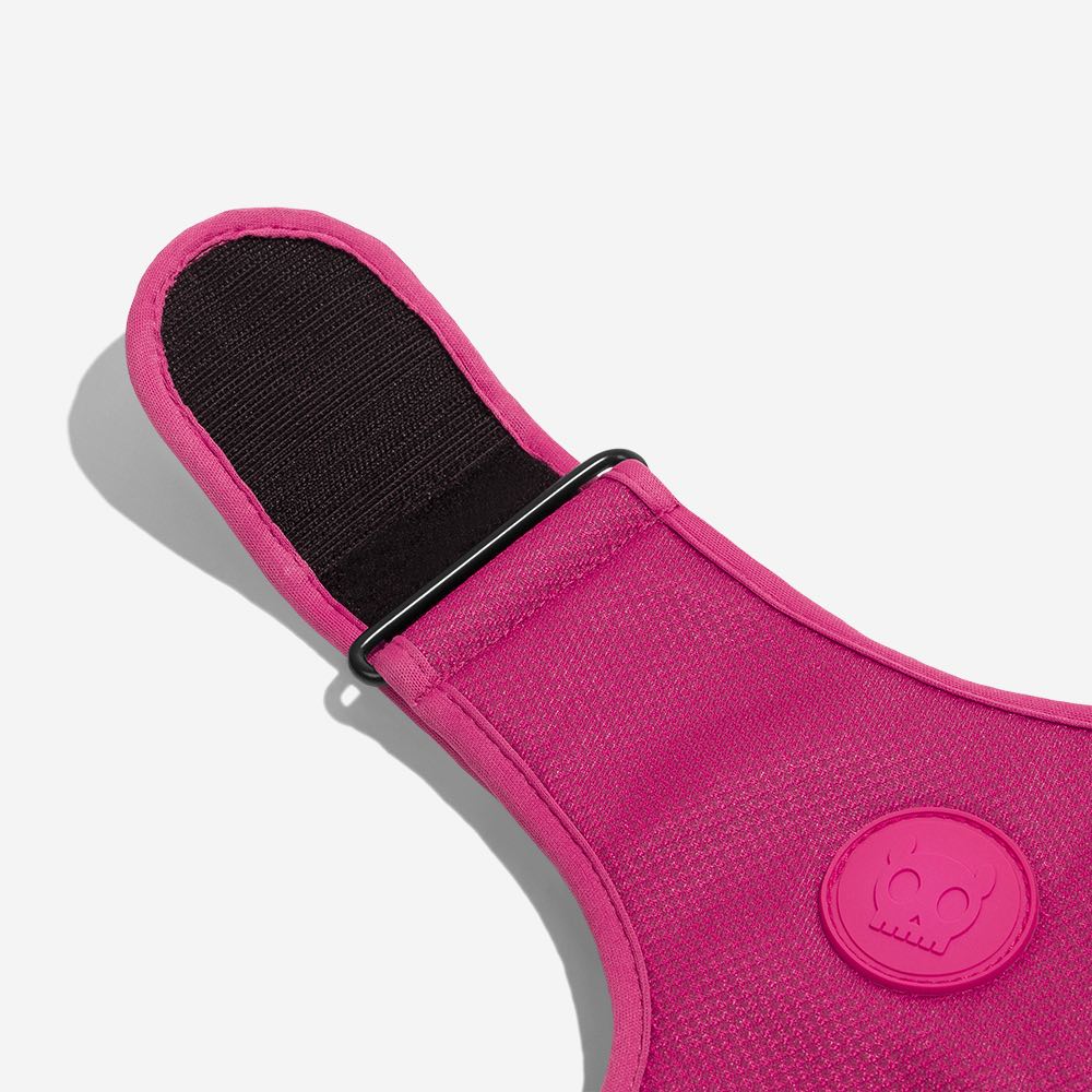 Zee.Dog Adjustable Air Mesh Harness for Dogs - Pink LED