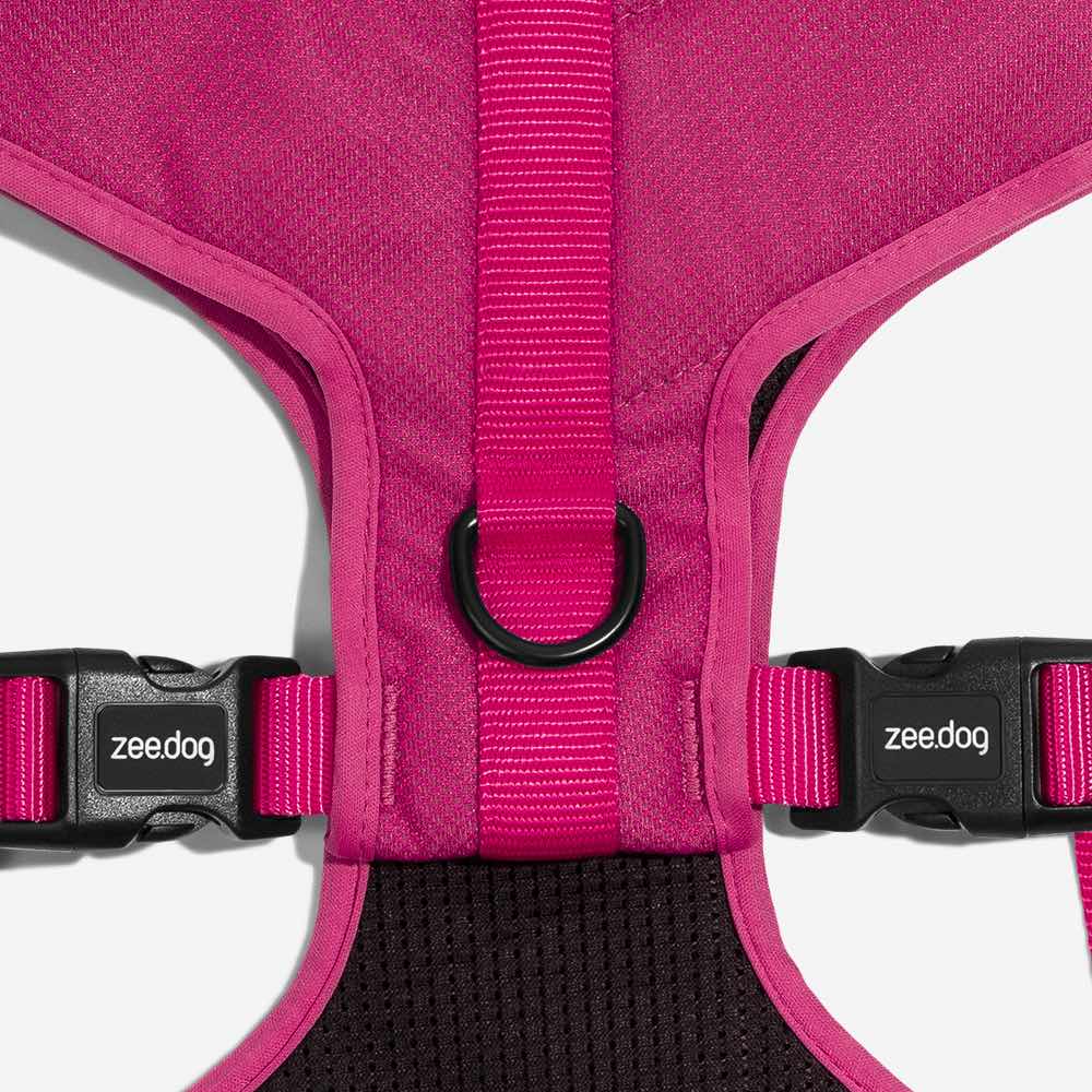 Zee.Dog Adjustable Air Mesh Harness for Dogs - Pink LED