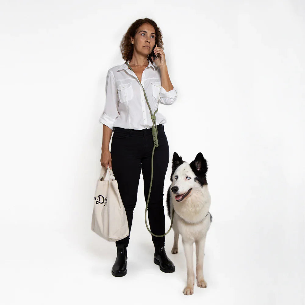Zee.Dog Hands-Free Dog Lead - Army Green