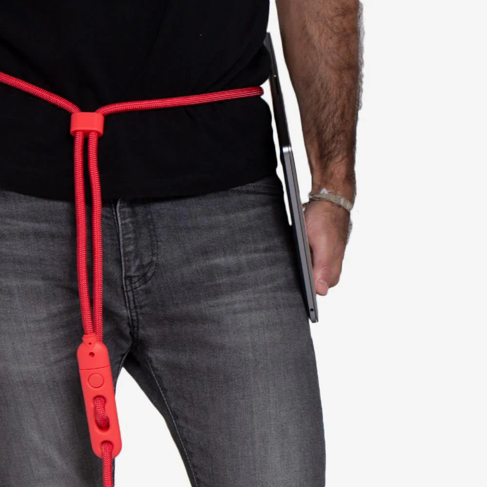 Zee.Dog Hands-Free Dog Lead - Neon Coral